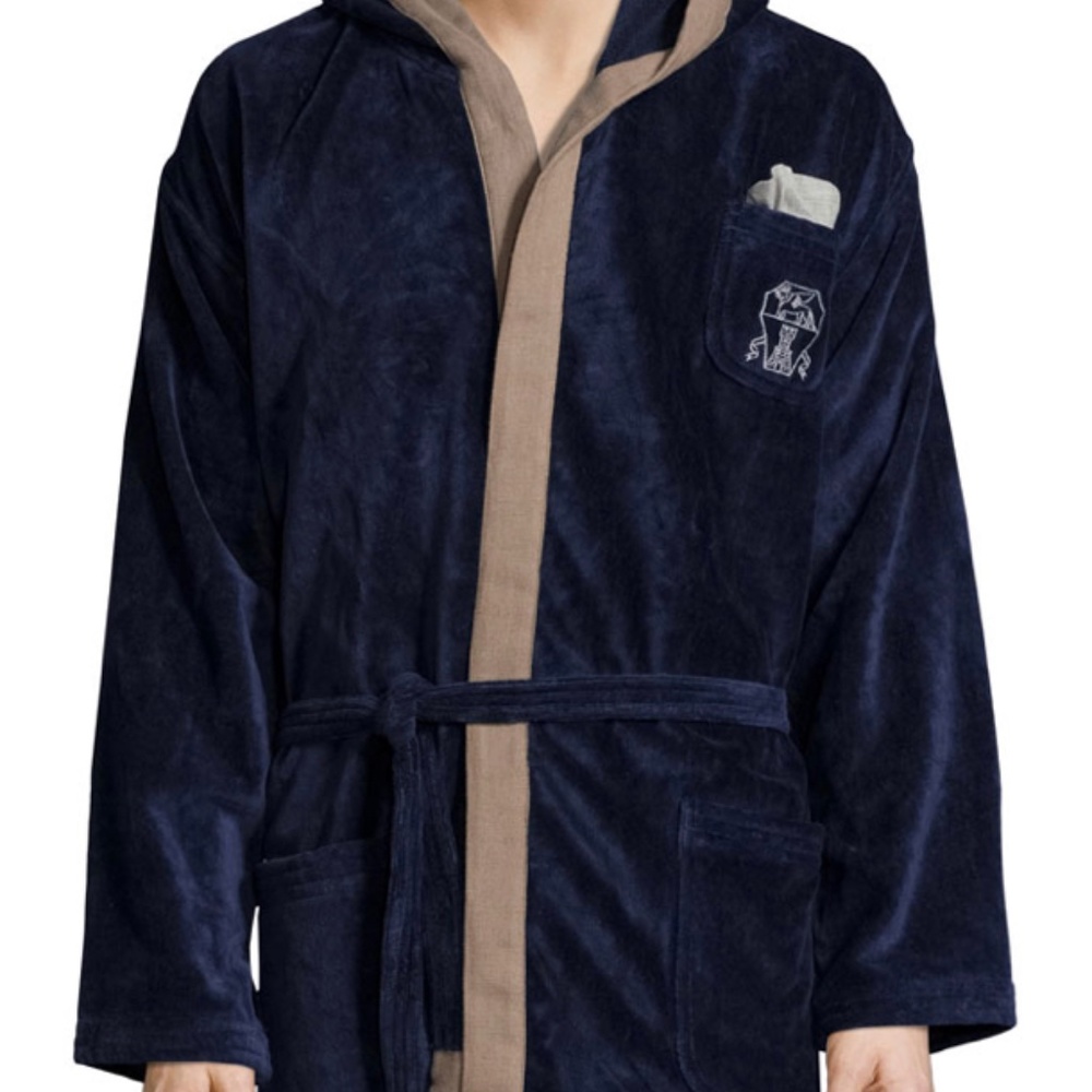 SOLD Brunello Cucinelli cotton terry-cloth bathrobe with contrast trim